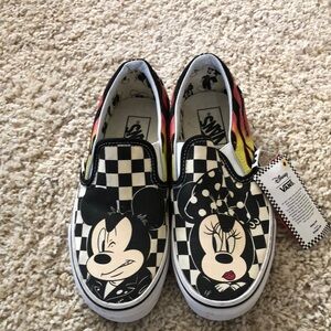 Vans Orange and Black Sneakers with Classic Style